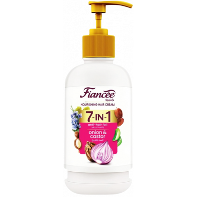 FIANCEE 7 IN 1 ONION & CASTOR ANTI-HAIR FALL NOURISHING HAIR CREAM 240 ML